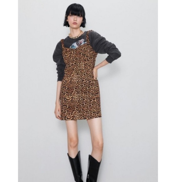 𝗡𝗪𝗧 𝗭𝗮𝗿𝗮 • Animal Print Dress - Picture 6 of 16